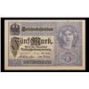 Image 2 : 1917 Imperial Germany 5 Mark Note P: 56B Grades vf+