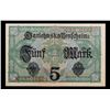 Image 3 : 1917 Imperial Germany 5 Mark Note P: 56B Grades vf+