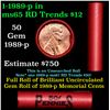 Image 1 : Shotgun Lincoln 1c roll, 1989-p 50 pcs Steel Strong Wrapper.