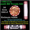 Image 1 : Shotgun Lincoln 1c roll, 1981-d 50 pcs Steel Strong Wrapper.