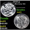 Image 1 : 1945-p Mercury Dime 10c Grades GEM Unc