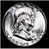 Image 2 : 1955-p Franklin Half Dollar 50c Grades Choice+ Unc