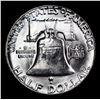 Image 3 : 1955-p Franklin Half Dollar 50c Grades Choice+ Unc