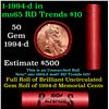 Image 1 : Shotgun Lincoln 1c roll, 1994-d 50 pcs Steel Strong Wrapper.