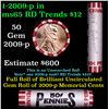 Image 1 : Shotgun Lincoln 1c roll, 2009-p Professional 50 pcs Steel Strong Wrapper.