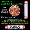 Image 1 : Shotgun Lincoln 1c roll, 1981-d 50 pcs Steel Strong Wrapper.