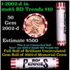 Image 1 : Shotgun Lincoln 1c roll, 2002-d 50 pcs Steel Strong Wrapper.