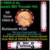 Image 1 : Shotgun Lincoln 1c roll, 1982-d 50 pcs Steel Strong Wrapper.