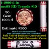 Image 1 : Shotgun Lincoln 1c roll, 1996-d 50 pcs Steel Strong Wrapper.