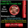 Image 1 : Shotgun Lincoln 1c roll, 1994-d 50 pcs Steel Strong Wrapper.