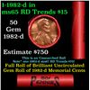 Image 1 : Shotgun Lincoln 1c roll, 1982-d 50 pcs Steel Strong Wrapper.