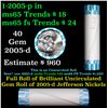 Image 1 : Shotgun Jefferson 5c roll, 2005-d 40 pcs Bank Wrapper