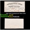 Image 1 : 1861 $20 Confederate Note CSA Grades Choice AU/BU Slider