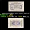 Image 1 : 1943 ND Issue Great Britian Military Authority 1 Shilling Note Grades vf+