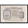 Image 2 : 1943 ND Issue Great Britian Military Authority 1 Shilling Note Grades vf+