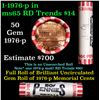 Image 1 : Shotgun Lincoln 1c roll, 1976-p 50 pcs Steel Strong Wrapper.