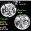 Image 1 : 1945-p Mercury Dime 10c Grades GEM+ Unc