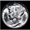 Image 2 : 1945-p Mercury Dime 10c Grades GEM+ Unc