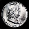 Image 2 : 1955-p Franklin Half Dollar 50c Grades Choice Unc