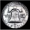 Image 3 : 1955-p Franklin Half Dollar 50c Grades Choice Unc