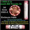 Image 1 : Shotgun Lincoln 1c roll, 2001-d 50 pcs Bank Wrapper.