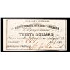 Image 2 : 1861 $20 Confederate Note CSA Grades Select CU