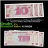 Image 1 : Set of 3 consecutive 1972 Great Britain Military Payment 10 New Pence Note P# M45A Grades CU