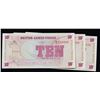 Image 3 : Set of 3 consecutive 1972 Great Britain Military Payment 10 New Pence Note P# M45A Grades CU