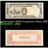 Image 1 : 1943 Philippines (Japan WWII Occupation) 5 Pesos "JIM" Note P# 110 Grades vf++
