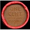 Image 3 : Mixed small cents 1c orig shotgun roll, 1917-p Lincoln Cent, Wheat Cent other end, Coca-Cola Brandt 