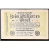 Image 2 : 1923 Weimar Germany 10 Millionen Mark Note P# 106C Grades Choice AU/BU Slider