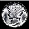 Image 2 : 1945-p Mercury Dime 10c Grades GEM Unc