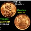 Image 1 : 1944-p Lincoln Cent 1c Grades GEM++ Unc RD