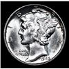 Image 2 : 1945-p Mercury Dime 10c Grades GEM Unc