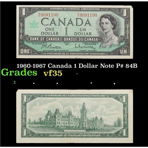 1960-1967 Canada 1 Dollar Note P# 84B Grades vf++