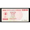 Image 2 : 2006-2008 Zimbabwe 10 Million Dollars (ZWN) Emergency Bearer Check Notes P# 55a Grades vf++