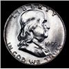 Image 2 : 1955-p Franklin Half Dollar 50c Grades Choice Unc