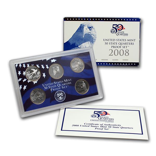 2008 United States Mint America the Beautiful Quarters Proof Set