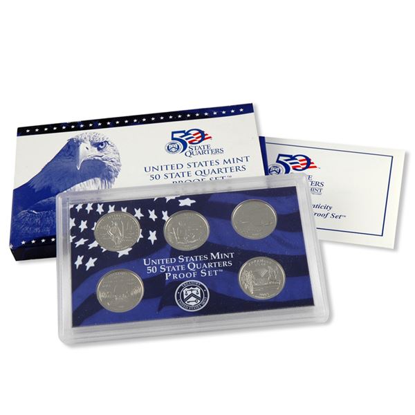 2003 United States Quarters Proof Set. 5 Coins Inside!