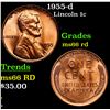 Image 1 : 1955-d Lincoln Cent 1c Grades GEM+ Unc RD