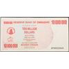 Image 3 : 2008 Zimababwe 10 Million Dollar Note P# 55A Grades Select AU