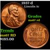 Image 1 : 1937-d Lincoln Cent 1c Grades GEM++ Unc RD