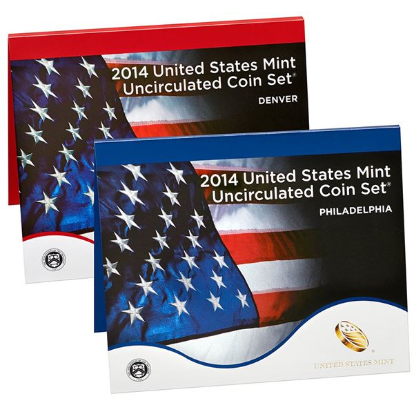 2014 United States Mint Set, 28 Coins Inside