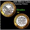 Image 1 : .999 Silver Limited Edition 10 Dollar Gaming Token Golden Nugget LV Grades