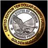 Image 2 : .999 Silver Limited Edition 10 Dollar Gaming Token Golden Nugget LV Grades