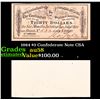 Image 1 : 1984 $3 Confederate Note CSA Grades Choice AU/BU Slider