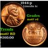 Image 1 : 1944-p Lincoln Cent 1c Grades GEM++ Unc RD