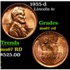 Image 1 : 1955-d Lincoln Cent 1c Grades GEM++ Unc RD