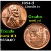 Image 1 : 1954-d Lincoln Cent 1c Grades GEM++ Unc RD