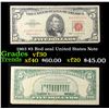 Image 1 : 1963 $5 Red seal United States Note Grades vf++